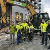 Ordfører Ida Pinnerød møtte tirsdag media sammen med flere representanter fra både kommunen og entreprenøren Veinor for å fortelle om satsingen på bruk av utslippsfrie anleggsmaskiner i dette Bypakke Bodø-prosjektet i Sjøgata. 